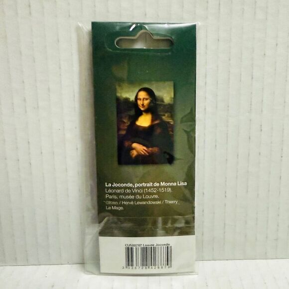 Set of 3 Pins Mona Lisa Official Museum Boutique Louvre in Paris France Badge - Picture 2 of 3